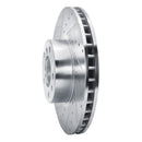 R1 00-03 BMW 540I Front Left Drilled & Slotted Silver Brake Rotor