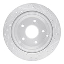 R1 05-06 Pontiac GTO Front & Rear Drilled & Slotted Silver Brake Rotor Set