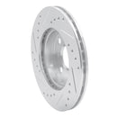 R1 91-99 Toyota Paseo Front Right Drilled & Slotted Silver Brake Rotor
