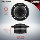 DS18 3in High Compression Neodymium Tweeter Hybrid Driver/Tweeter 140 Watts RMS 1in Pen Vc 4 ohm