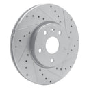 R1 10-25 Buick LaCrosse Front Drilled & Slotted Silver Brake Rotor Set
