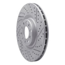 R1 17-25 Alfa Romeo Stelvio Front Right Drilled & Slotted Geo-Carbon Rotor