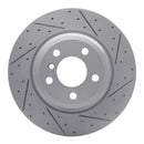 R1 12-20 BMW 428I Gran Coupe Rear Right Drilled & Slotted Geo-Carbon Rotor