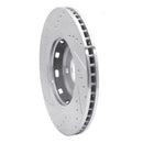 R1 09-15 Toyota Venza Front Right Drilled & Slotted Silver Brake Rotor