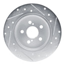 R1 19-25 Toyota Corolla Front & Rear Drilled & Slotted Silver Brake Rotor Set