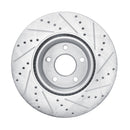 R1 20-25 Ford Escape Front Drilled & Slotted Silver Brake Rotor Set