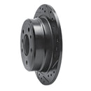R1 81-86 BMW 735I Rear Right Drilled & Slotted Black Brake Rotor