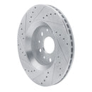 R1 18-24 Jeep Gladiator Front Drilled & Slotted Silver Brake Rotor Set