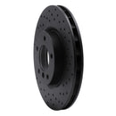 R1 95-02 BMW M3 Left Front Drilled Black Brake Rotor