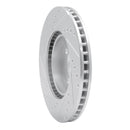 R1 93-95 Volvo 850 Front Left Drilled & Slotted Silver Brake Rotor