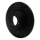 R1 67-76 BMW 1600 Front Left Drilled & Slotted Black Brake Rotor