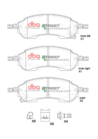DBA 2022+ Ford Ranger Raptor 3.0TT SP Performance Rear Brake Pads