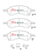 DBA 2022+ Ford Ranger Raptor 3.0TT SP Performance Rear Brake Pads