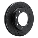 R1 77-93 Chevrolet V30 & V3500 Pickup Front Right Drilled & Slotted Black Brake Rotor