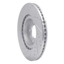 R1 04-08 Mazda RX-8 Front Right Drilled & Slotted Silver Brake Rotor