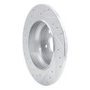 R1 03-16 Mercedes-Benz E250 Rear Drilled & Slotted Silver Brake Rotor Set