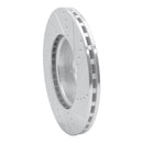 R1 08-25 Audi A4 Quattro Front Left Drilled & Slotted Silver Brake Rotor