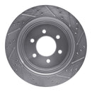 R1 12-20 Ford F-150 Rear Drilled & Slotted Silver Brake Rotor Set