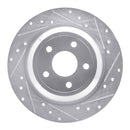 R1 16-18 Ford Focus Front & Rear Drilled & Slotted Silver Brake Rotor Set