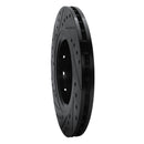 R1 05-22 Mitsubishi Outlander PHEV Front Right Drilled & Slotted Black Brake Rotor