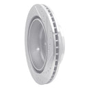 R1 16-24 Nissan Titan XD Rear Left Drilled & Slotted Silver Brake Rotor