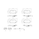 Brembo OE 21-24 Cadillac Escalade/Suburban/Tahoe/Yukon/Yukon XL Ceramic Brake Pad - Rear