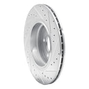 R1 95-03 BMW Z8 Rear Left Drilled & Slotted Silver Brake Rotor