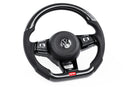 APR 15-19 Volkswagen Golf R Steering Wheel Silver Stitching (For use w/o Paddles)
