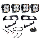 Baja Designs 2023+ Ford SD Squardon Pro 2.0 Dual Fog Pocket Kit Upfitter (Multi Patterns) - Clear