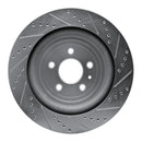 R1 13-19 Ford Taurus Front & Rear Drilled & Slotted Silver Brake Rotor Set