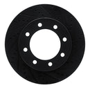 R1 12-25 Ford F-250 Super Duty Front Drilled & Slotted Black Brake Rotor Set