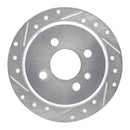 R1 88-90 BMW 325IX Rear Left Drilled & Slotted Silver Brake Rotor