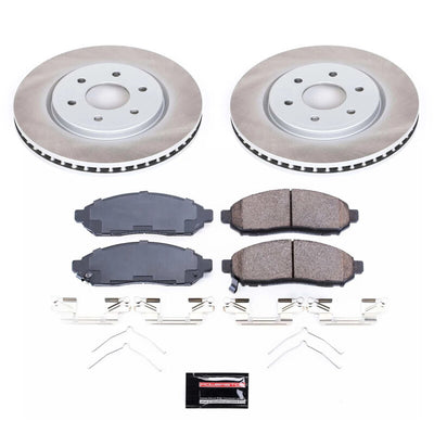 Power Stop 16-22 Nissan Frontier Front and Rear Semi-Coated Rotor Kit