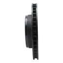 R1 07-12 Dodge Nitro Front Left Drilled & Slotted Black Brake Rotor
