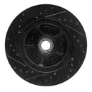 R1 68-73 Ford Mustang Front Right Drilled & Slotted Black Brake Rotor