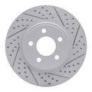 R1 03-11 Ford Crown Victoria Front Right Drilled & Slotted Geo-Carbon Rotor