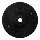 R1 70-72 Ford Country Squire Front Right Drilled & Slotted Black Brake Rotor