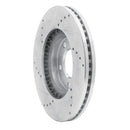 R1 07-08 Ford Edge Front Right Drilled & Slotted Silver Brake Rotor
