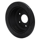 R1 05-06 Pontiac GTO Rear Left Drilled & Slotted Black Brake Rotor