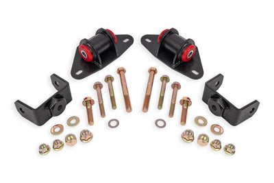 BMR Suspension 14-19 Chevrolet Corvette Motor Mount Kit - Black Hammertone