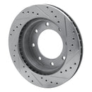 R1 73-93 Dodge B300 Van (71-74) / B300 (75-80) Front Left Drilled & Slotted Silver Brake Rotor