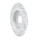 R1 19-25 Hyundai Palisade Rear Right Drilled & Slotted Geo-Carbon Rotor
