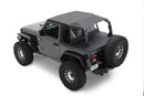 Bestop 18-23 Jeep Wrangler JL 2-Door Header Safari Cable Style Bikini (Black Diamond)
