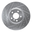 R1 08-19 BMW X5 Front Drilled & Slotted Silver Brake Rotor Set