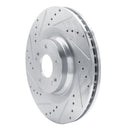 R1 19-22 Hyundai Veloster N Front Drilled & Slotted Silver Brake Rotor Set