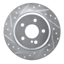 R1 03-16 Mercedes-Benz E250 Rear Drilled & Slotted Silver Brake Rotor Set