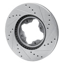 R1 91-97 Acura CL Front Left Drilled & Slotted Silver Brake Rotor