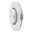 R1 05-11 Audi A6 Quattro Front Right Drilled & Slotted Silver Brake Rotor