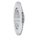 R1 19-24 Infiniti QX50 Rear Right Drilled & Slotted Silver Brake Rotor