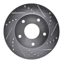 R1 1979-1998 Buick Riviera Front/Rear Right Drilled & Slotted Silver Brake Rotor
